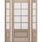 Doornmore G7508, 65.25" x 82" ( 36" Door + 2x12" Side) Left Hand, Mahogany SDL 8 Lite, 3/4 Lite Exterior Door G7508-SW-3680-G7504-SL_1-2_LI - alternate 2