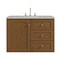 James Martin Vanities Laurent 36" Single Vanity, Honey Oak w/ 3 CM Victorian Silver Silestone Top 545-V36-HNO-3VSL - alternate 2