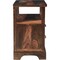 Homeroots 27" Dark Brown Solid Wood Two Drawer Nightstand 521189 - alternate 2