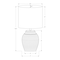 Monarch Specialties Lighting, 17"h, Table Lamp, Beige Resin, Ivory / Cream Shade, Contemporary I 9865 - alternate 2