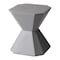 Leisuremod Azure 17 in Modern Round Fiberstone Side Table, Weather-Resistant, Fully Assembled AST17GR - alternate 1