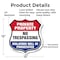 Signmission Private Property Shield Sign No Trespass, 12 Inch X 12 Inch, Aluminum Metal Sign SHI-A-12-453 - alternate 2