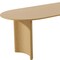 Homeroots 67" Natural Solid Wood Double Pedestal Base Oval Dining Table 721150 - alternate 2