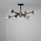 Vaxcel Orbit 32-in W Bronze and Brass Sputnik Ceiling Light Clear Glass C0238 - alternate 2
