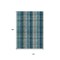 Homeroots 10' X 14' Teal Blue Navy Blue And Olive Green Plaid Washable Indoor Outdoor Area Rug 614022 - alternate 2