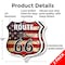 Signmission Route Us 66 Flag, 12 inch X 12 inch, Plastic Sign, 2PK SHI-P-2PACK-12-483 - alternate 2