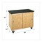 Diversified Spaces Mobile Lab Table, Oak Frame, 48 in W, Black, Oak 4101K - alternate 2