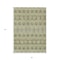 Homeroots 3' X 5' Artichoke Green Gray And Ivory Moroccan Washable Indoor Outdoor Area Rug 594292 - alternate 2