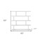 Homeroots White Wood Five Tier Bookcase 517714 - alternate 2