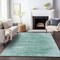 Homeroots 5' X 8' Aqua And Teal Blue Abstract Washable Indoor Outdoor Area Rug 587627 - alternate 2