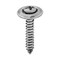 Auveco 8 x 1in Phillips Oval Head Sems Tapping Screw Countersunk Chrome, 100PK 2772 - alternate 1