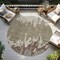 Homeroots 8' Beige And Taupe Round Abstract Washable Indoor Outdoor Area Rug 613610 - alternate 2