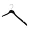 Nahanco 17in Low Gloss Black Wooden SlimLine Shirt/Dress Hanger w/ Black Hook, 50PK SL7021750BH - alternate 2