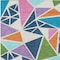 Homeroots 5' X 8' Dark Blue Green And Pink Geometric Washable Indoor Outdoor Area Rug 600409 - alternate 2