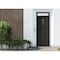 Vdomdoors Front Exterior Prehung Metal-Plastic Door Frosted Glass / MANUX 8112 Matte Black / Office Commercia MANUX8112EXD-BLK-W32xH80+12-LH-I - alternate 1