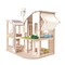 Plantoys Green Wooden Dollhouse With Furniture 7156 - alternate 1