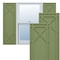 Ekena Millwork True Fit PVC Bungalow Fixed Mount Shutters, Moss Green, 18W x 59H, PR TFP001BG18X059MG - alternate 1