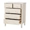 Baxton Studio Braith Farmhouse Ivory Spindle Wood 5-Drawer Chest 258-14247-ZORO - alternate 2