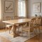 Homeroots 96" Natural Wood Double Pedestal Base Dining Table 554335 - alternate 2