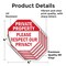 Signmission Private Property Please Respect Our, 4 inch X 4 inch, Vinyl Decal, 5PK OC-D-5PACK-4-149 - alternate 2