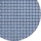 Homeroots 8' Navy Blue And Ivory Round Geometric Washable Indoor Outdoor Area Rug 595573 - alternate 2
