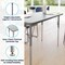 Flash Furniture Wren 48 in x 24 in Adjustable Height Activity Table, Thermal Laminate Top, Standard Legs, Gray XU-A2448-REC-GRY-T-A-GG - alternate 2