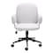 Homeroots Beige and Black Adjustable Height Swivel Rolling Office Chair 556768 - alternate 2