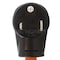 Ac Works Plug Adapter, STW, L6-30R, 6-50P, 1.5 ft., Orange S650L630-012 - alternate 2