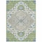 Homeroots 10' X 14' Artichoke Green Blue And Ivory Oriental Washable Indoor Outdoor Area Rug 596607 - alternate 2