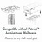 Architectural Mailboxes Patriot Mailbox Mounting Board, Black GMB225BAM - alternate 3