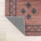 Jonathan Y Korsa Geometric Medallion Non-Slip Machine-Washable Red/Dark Gray 3 ft. x 5 ft. Area Rug WSH118A-3 - alternate 2