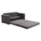 Homeroots 63" Gray Fabric Sleeper Sofa 574001 - alternate 2