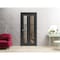 Sartodoors Sliding Closet Bi-fold Doors, Lucia 2366 Matte Black with Clear Glass and Aluminum Strips, Sturdy LUCIA2366BF-BLK-48 x 96 (2* 24x96) - alternate 2