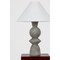 Troy Lighting Cyrah 1 Light Table Lamp, Patina Brass and Ceramic Lunar Grey, 20 In x 28.5 In PTL2529-PBR/CLG - alternate 2