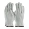 Pip Leather Drivers Gloves, Cowhide, Shirred Slip-On, Straight Thumb, Gunn Cut, Gray, XL 12 PK 68-105/XL - alternate 2