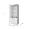 Homeroots 29in White Wood Bar Cabinet With Two Doors 552295 - alternate 2