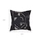 Homeroots 20" Beige and Black Geometric Cotton Blend Throw Pillow With Embroidery 549420 - alternate 2
