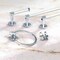 Gatco Clarion Towel Ring, Crystal-Clear Acrylic/Chrome 5712 - alternate 2
