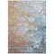 Homeroots 5' X 8' Copper Blue And Artichoke Green Abstract Washable Indoor Outdoor Area Rug 582165 - alternate 2