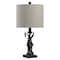 Jonathan Y Gaston 20.5" Resin Mini LED Table Lamp, Antique Black JYL1031B - alternate 2