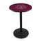 Holland Bar Stool Co 36" Blk Wrinkle Texas A&M Pub Table, 36" dia. Top L214B3636TexA-M - alternate 1