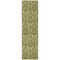 Homeroots 8' Runner Green Damask Washable Non Skid Indoor Outdoor Runner Rug 563881 - alternate 2