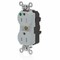 Leviton Straight Blade Receptacle, 5-15R, 15 A, 125V AC, Self-Grounded MT820-ILG - alternate 1