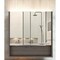 Homeroots 24" Oak Wood Floating Single Door Bathroom Vanity And Medicine Cabinet With Mirror 478204 - alternate 2
