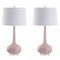 Jonathan Y Bette 28.5" Glass Teardrop LED Table Lamp, Pink, 2PK JYL1079A-SET2 - alternate 2