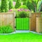 Nuvo Iron 33in Wx46in H Tiger Eye Gate, 36in W Openings, Self Close Hardware w/Double Side Handle 2x2 Hinges ITG03346 - alternate 2