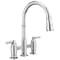 Delta Two Handle Pull-Down Bridge Kitchen Faucet 2390L-DST - alternate 1