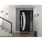 Vdomdoors Steel Door Deux 6500 Black Sidelight Exterior Window Stainless Inserts Single Modern Painted-W36+16 DEUX6500EXD-BLK-W36+16 x H80-Left-hand Inswing - alternate 1