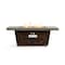 Homeroots 50000 BTU 42in Brown And Gray Iron And Faux Cement Propane Fire Pit Table 714423 - alternate 1