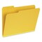 Pendaflex Recycled Colored File Folders, 1/3-Cut Tabs: Assorted, Letter Size, 1" Expansion, Yellow, 25PK 1007022 - alternate 1